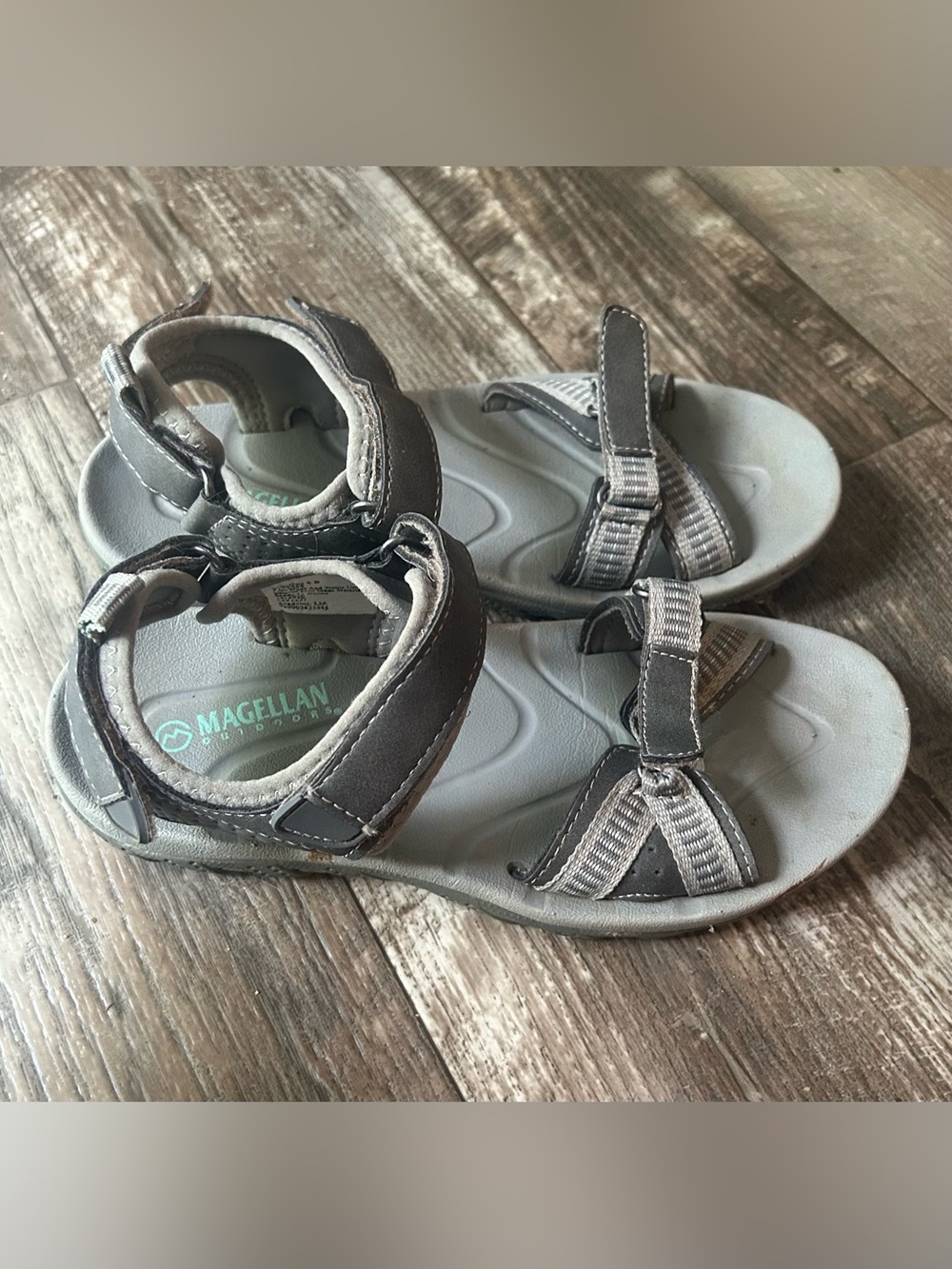 Magellan Outdoors Women’s Gray Strapped Sport Sandals